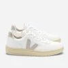 Veja V-10 WHITE NATURAL BUTTERSCOTCH FAUX LEATHER TRAINER MENS