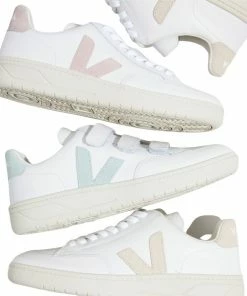 Veja Scarpe V-12 Leather Donna Extra White/Sable