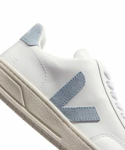 Veja Scarpe V-12 Leather Donna Extra White/Steel