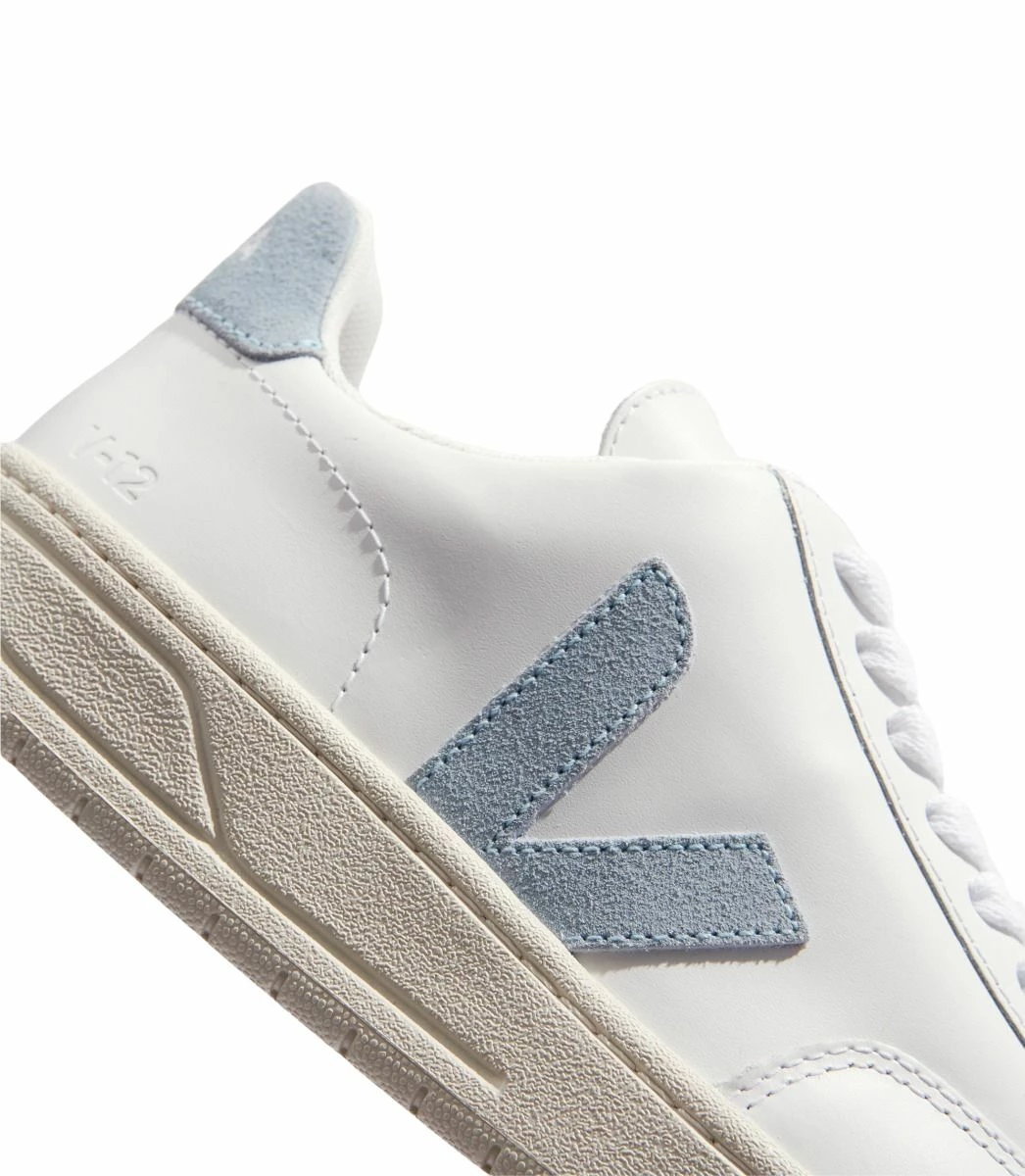 Veja Scarpe V-12 Leather Donna Extra White/Steel