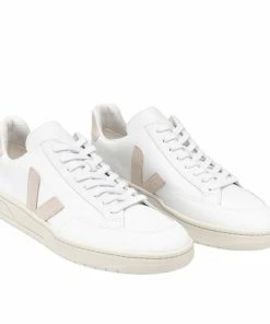 Veja Scarpe V-12 Leather Donna Extra White/Sable