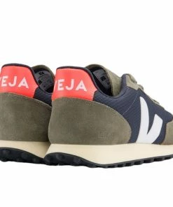 Veja Scarpe Rio Branco Uomo Canvas Nautico/White/Orange Fluo