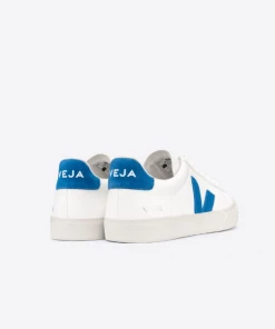 Veja Campo Chromefree Leather Trainers Extra White/swedish Blue
