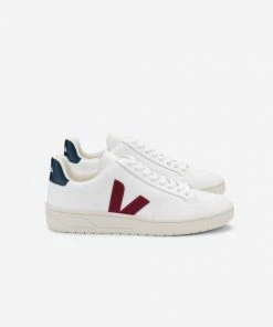 Veja V 12 Trainers Sneakers Leather Extra White Marsala Nautico