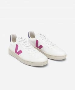 Veja V 10 CWL White Ultraviolet Purple Shoes
