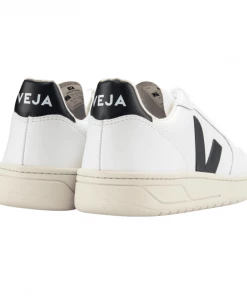Veja V-10 Leather Extra White Black Trainers