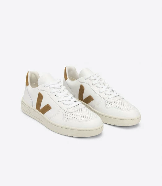 Veja V10 Leather Extra White Camel