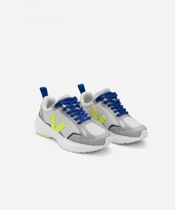 Veja Canary - Light Grey Jaune Fluo