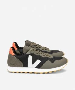 Veja Sdu Rt Alvomesh Trainers Black White Kaki