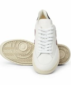 Veja V 12 Leather Extra White Marsala Nautico Shoes