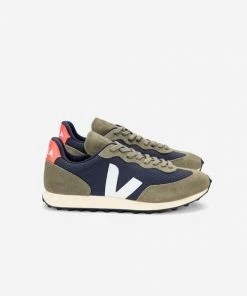 Veja Rio Branco Alveomesh Trainers Nautico White Orange Fluo