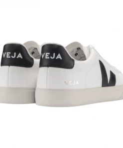 Veja Campo Chromefree Leather White Black Trainers Mens