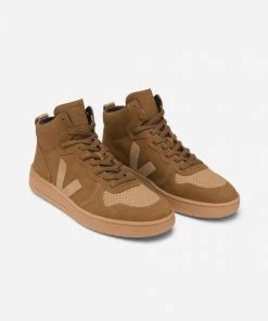 Veja V 15 Trainers Nubuck Camel Desert