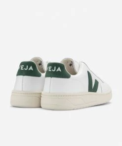 Veja V-12 Leather Trainers - White/Cyprus (Copy)