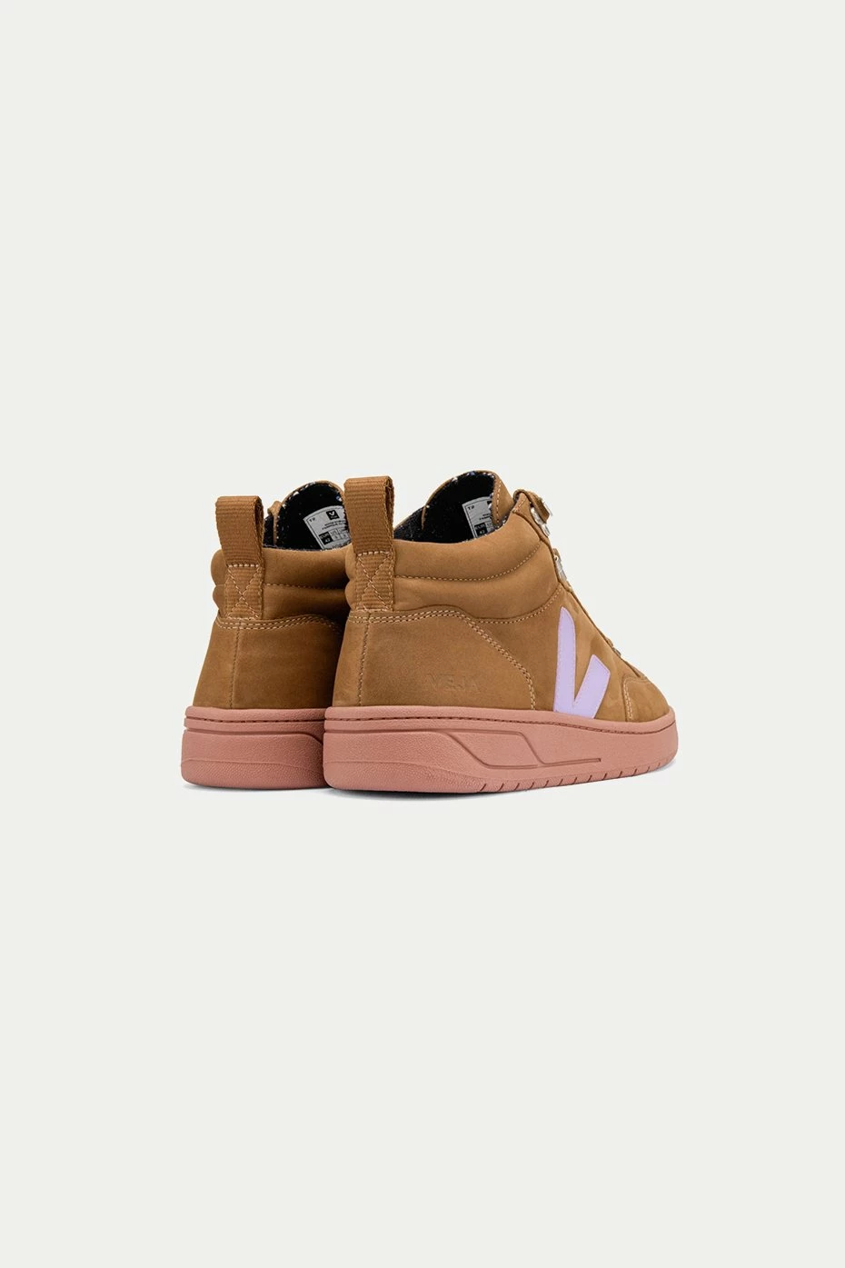 Veja Brown Lavander Roraima Nubuck Trainer Womens