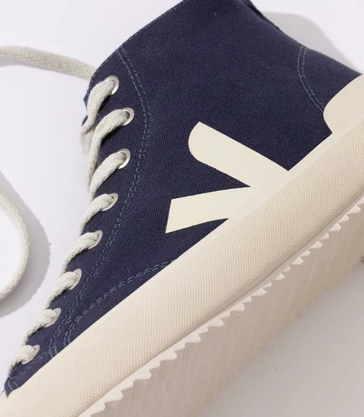 Veja Nova High Top Trainer Shoes Marine Pierre