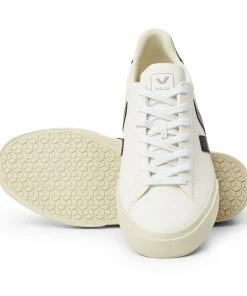 Veja Man Campo Chromefree Leather White Black Shoes
