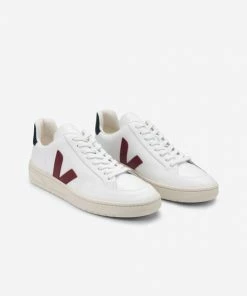 Veja V 12 Trainers Sneakers Leather Extra White Marsala Nautico