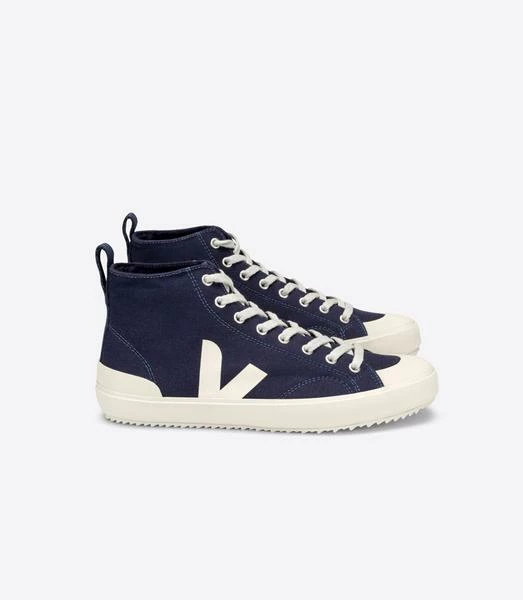 Veja Nova High Top Trainer Shoes Marine Pierre