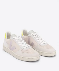Veja V-10 Suede Trainers Multico/Sable/Parme