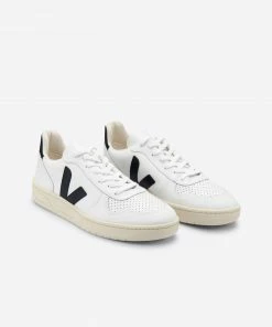 Veja V 10 Leather Sneakers Extra White Black