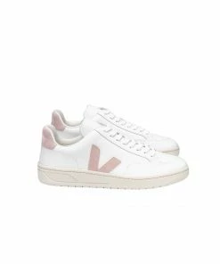 Veja Scarpe V-12 Leather Donna Extra White/Babe