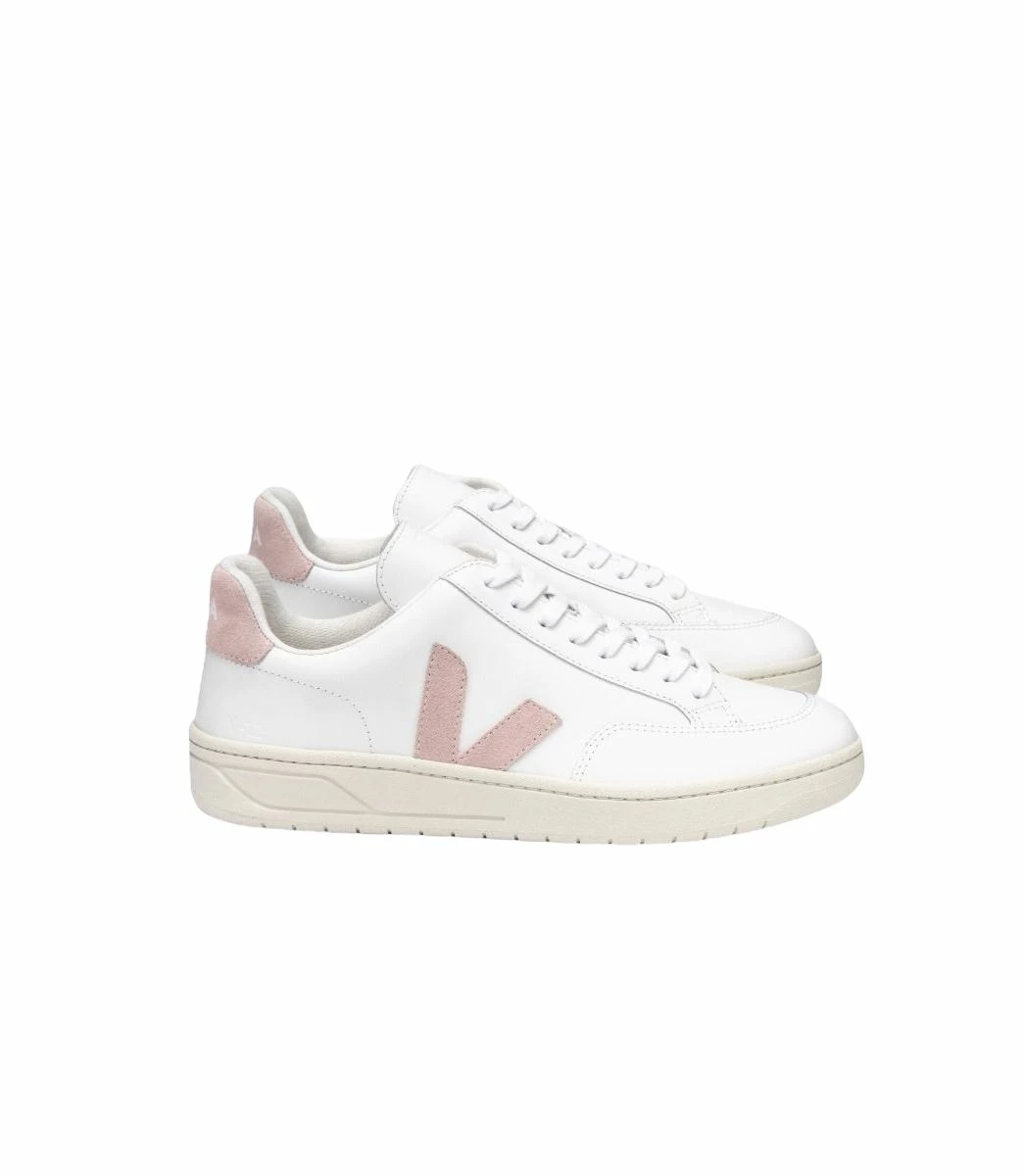 Veja Scarpe V-12 Leather Donna Extra White/Babe