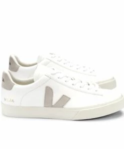 Veja Campo Chromefree Leather Extra White Natural Suede
