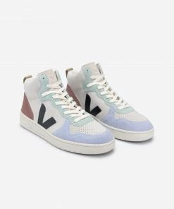 Veja V-15 Suede Multico Natural Black Shoes