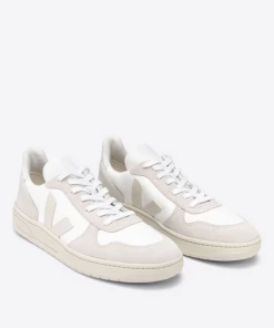 Veja V-10 B-Mesh White/Natural/Pierre