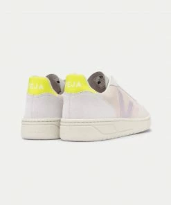 Veja Multico Sable Parme V-10 Suede Trainer Womens