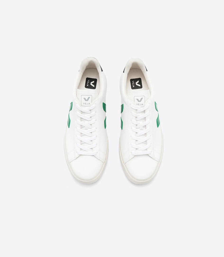 Veja Campo Chromefree White Emeraude Black Shoes