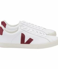 Veja Veja Esplar Clean Leather Sneaker White & Marsala