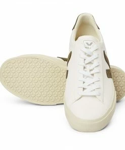 Veja Man Campo Chromefree Leather White Khaki Shoes