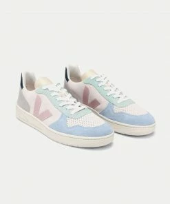 Veja Multico Natural Babe V-10 Suede Trainer Womens