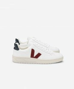 Veja Extra White Leather V12 Marsala Nautico Sneaker