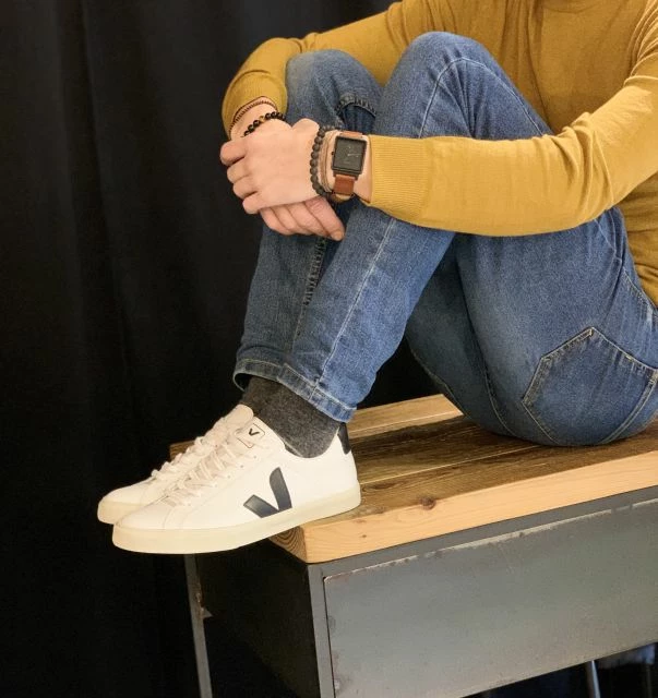 Veja Esplar Extra White Black Trainers