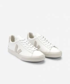 Veja Campo Chromefree Extra White Natural Suede Shoes