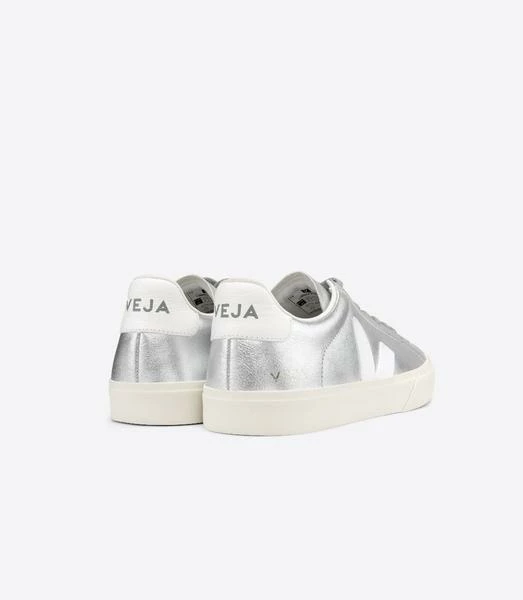 Veja Women Campo Chromefree Trainers Silver White