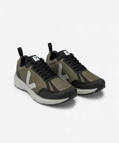 Veja Condor 2 Running Trainers Shoes Kaki Oxford Grey Black