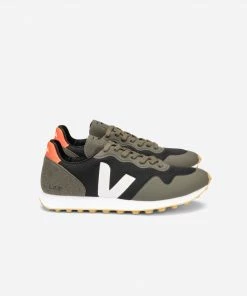 Veja Veja womens SDU Rec Alveomesh Black White Khaki
