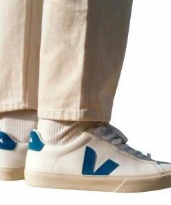 Veja Scarpe Campo Uomo Extra White/Swedish Blue