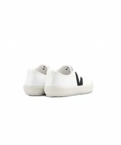 Veja White Black Nova Canvas Shoes