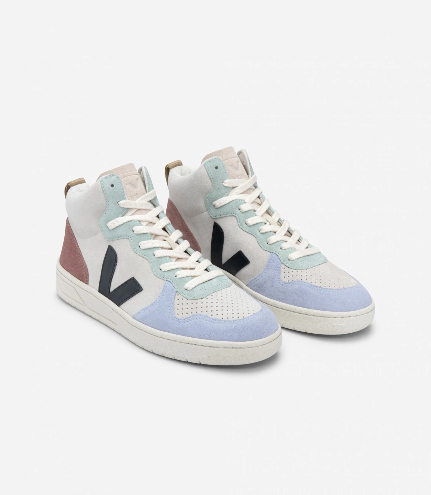 Veja V-15 Suede Multico Natural Black