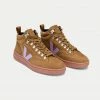 Veja Brown Lavander Roraima Nubuck Trainer Womens