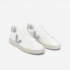 Veja Women V-12 Trainers - Leather Extra White/Steel