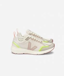 Veja Women Condor 2 Alveomesh Trainers Natural Babe Jaune Fluo