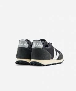 Veja Rio Branco Alveomesh Trainers Black White Oxford Grey