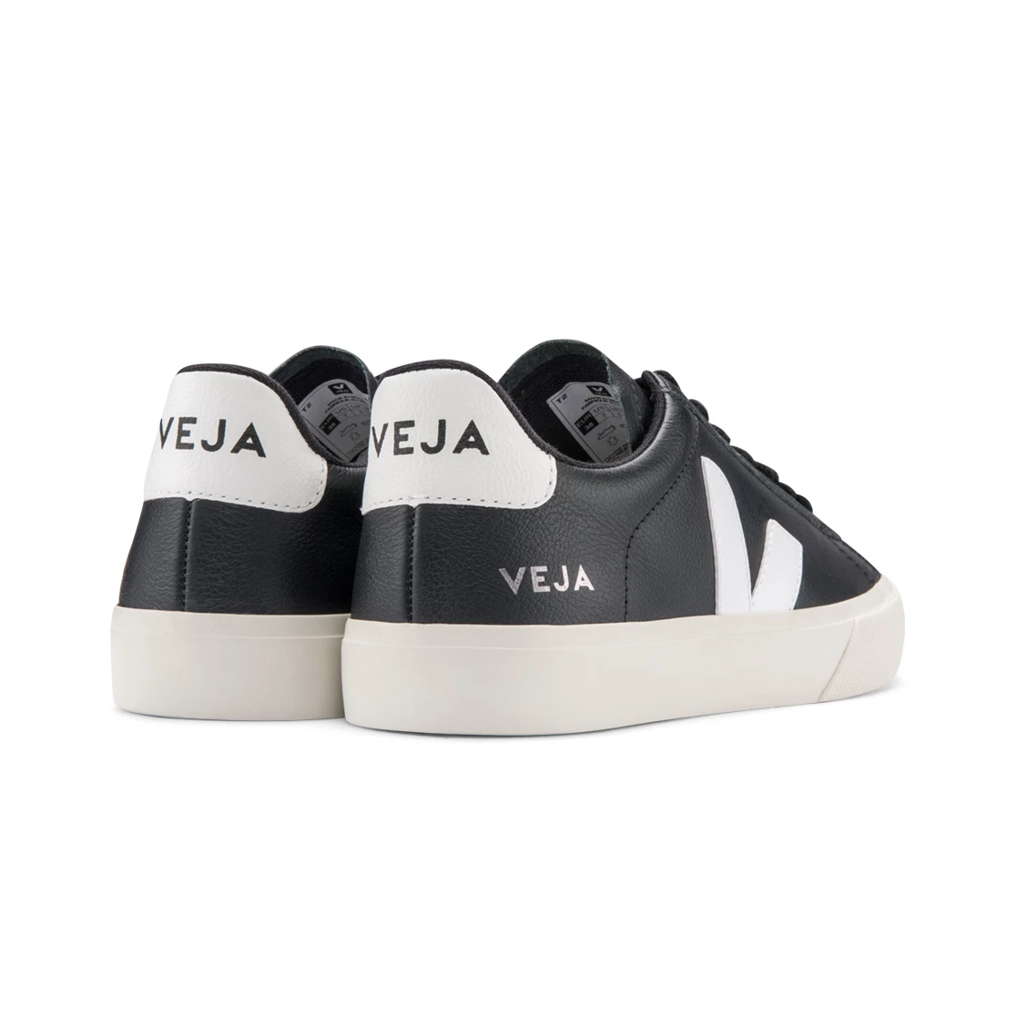 Veja Campo Chromefree Leather Black White