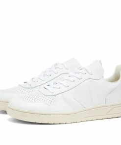 Veja Veja V-10 Leather Basketball Sneaker Extra White